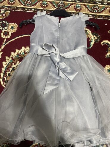 цыганское платье: Детское платье, цвет - Серый, Б/у