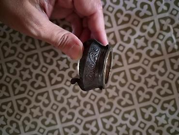 şamlar: Mozaik bəzəkli şamaltı (şamqabı) – 2 hissəli - Material: metal gövdə — 3