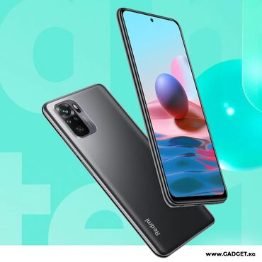 xiaomi redmi note10: Redmi, Redmi Note 10, Б/у, цвет - Синий, 2 SIM