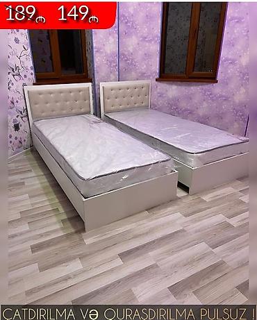 Çarpayılar: Yeni, Təknəfərlik çarpayı, Bazalı, Matras ilə, Siyirməsiz, Azərbaycan — 5