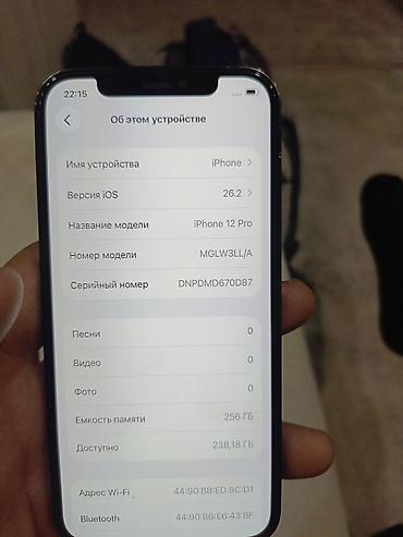 Apple iPhone: IPhone 12 Pro, Б/у, 256 ГБ, Pacific Blue, Чехол, 85 % — 5