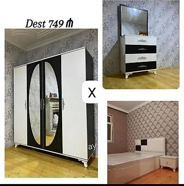 Yataq otağı mebel dəsti – 749 ₼ Komplektə daxildir: - 4 qapılı