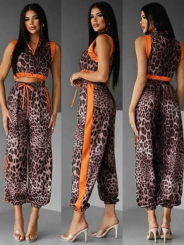 Gornji i donji deo: Dvoset – ženski komplet sa animal printom - Gornji deo: kratak — 10