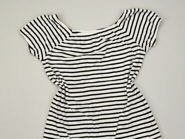 czarna bluzka w białe grochy: Blouse, Destination, 12 years, 146-152 cm, condition - Good