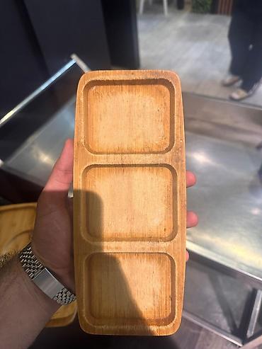 qoz: Bambukdan qəlyanaltı və sous boşqabları dəsti - Material: 100% təbii — 4