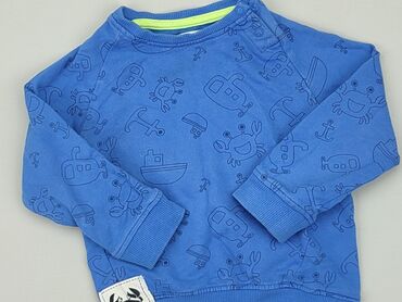 bluzki z kotkiem dla dziewczynki: Sweatshirt, 9-12 months, condition - Fair