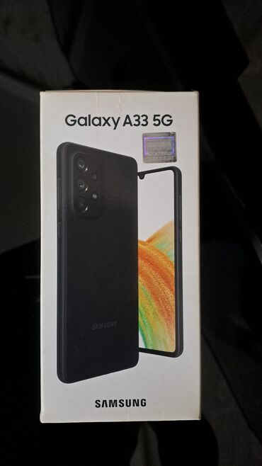 samsung galaxy a33 qiymeti: Samsung Galaxy A33 5G, 128 GB, rəng - Qara, Barmaq izi