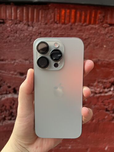 чехлы на iphone xs max: IPhone 15 Pro, Колдонулган, 128 ГБ, Natural Titanium, Куту, 85 %
