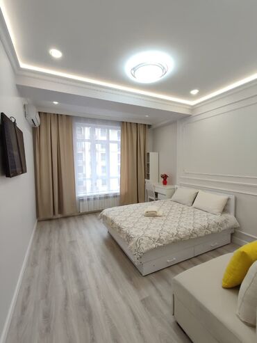 дома посуточно: 1 бөлмө, Душ кабинасы, Жаздык, жууркан-төшөк каптары, Кондиционер