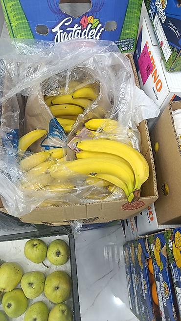 Qida məhsulları: Məhsul: Banan Təsvir:Banan qutusu 24 azn - Rəngi parlaq sarı, hamar — 1