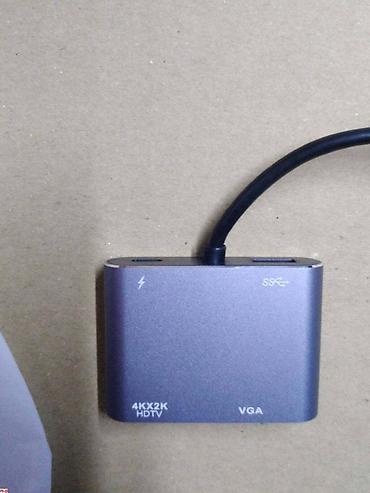 Другие комплектующие: Type-C USB-C Адаптер VGA, совместимый с USB C на 4K HDMI, Тип C, хаб — 4