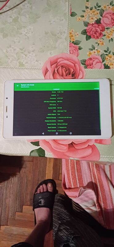 Планшеты: Планшет, Cube, память 16 ГБ, 8" - 9", 4G (LTE), Б/у, Классический цвет - Белый