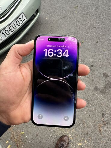 zerkalni telefon nomreleri: IPhone 14 Pro, 128 GB, Qara, Zəmanət, Barmaq izi, Face ID