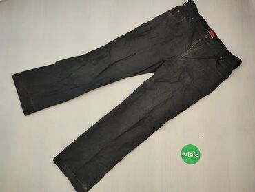 Spodnie: Spodnie, L (EU 40), stan - Zadowalający, wzór - Jednolity kolor, kolor - Czarny