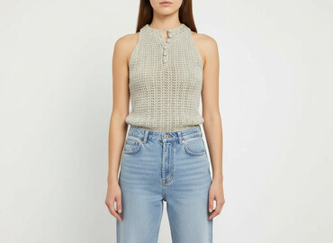 Topy: Hand Knitted, Top damski, rozmiar One size