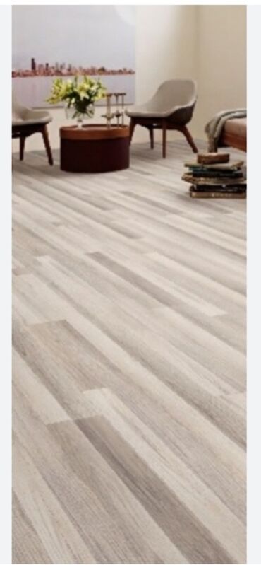 dibcek qablarin satisi: Məhsul: Açıq bozumtul-dəməşq naxışlı laminat döşəmə taxtaları -