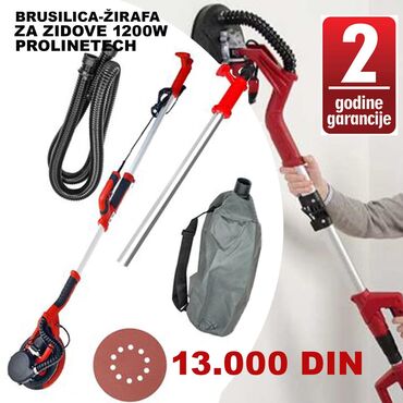 Ostali uređaji: 💢💢 Brusilica-žirafa za zidove 1200W 💢💢 Sa Led Svetlom + 6 brusnih