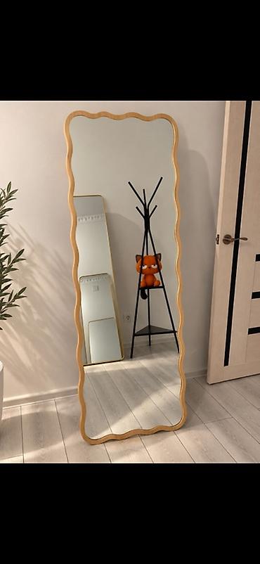 standing mirror: Напольное зеркало в полный рост с волнистой рамой - Тип: напольное — 1