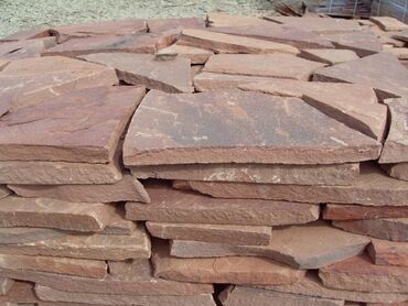 ребристые плиты: Плитняк красный (природный камень) Ищете материал для двора или