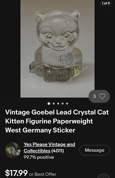 gitare cene: Figura maceta Goebel pun kristal iz 80ih.godina. Figura maceta cuveni — 4