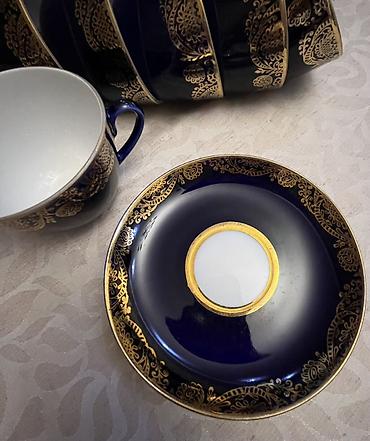 tefal caydan: Çay dəsti, rəng - Göy, Farfor, 6 nəfərlik — 3