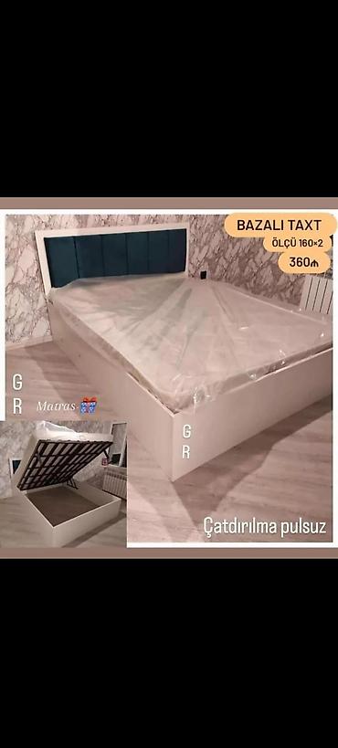 Çarpayılar: - Ölçü: 160 x 200 sm (şəkildə göstərilib) - Üstü qaldırılan baza — 3