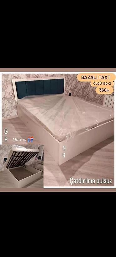 taxt tumba: İkinəfərlik çarpayı – matrassız və ya matras hədiyyəli variantlarla - — 4