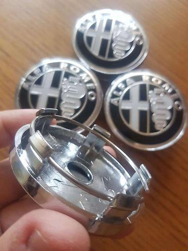 Gume i felne: ČEPOVI ZA FELNE ALFA ROMEO 60 MM / 56 MM - CRNO SIVI | ORIGINALNI — 3