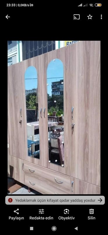 Dolablar: Yeni, Açılan, 4 qapılı Düz dolab, Qarderob, paltar dolabı, Azərbaycan — 20