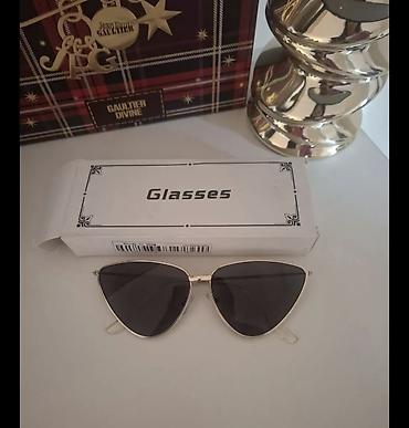 biser od ravanice: Naočare za sunce – moderan cat-eye dizajn - Elegantni metalni ram u — 1