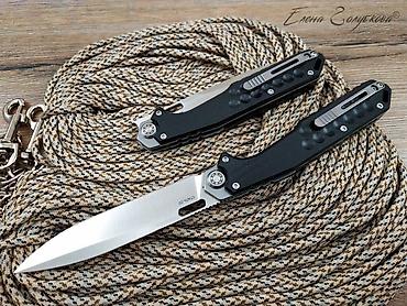 клинок уй: Складной нож Локи Black от НОКС, сталь D2, рукоять G10 — 4