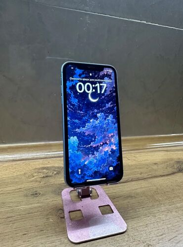 Apple iPhone: IPhone Xr, Б/у, 128 ГБ, Голубой, Чехол, 76 %