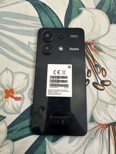 привозные телефоны: Redmi, Redmi Note 13, Жаңы, 128 ГБ, түсү - Кара, 2 SIM
