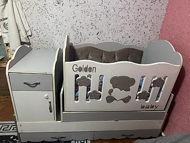 качан: Детская кроватка-комод «Golden Baby» с выдвижными ящиками и — 1