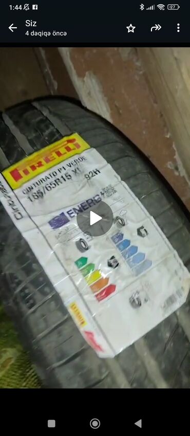 Диски: Новый Шина Pirelli 185 / 65 / R 15