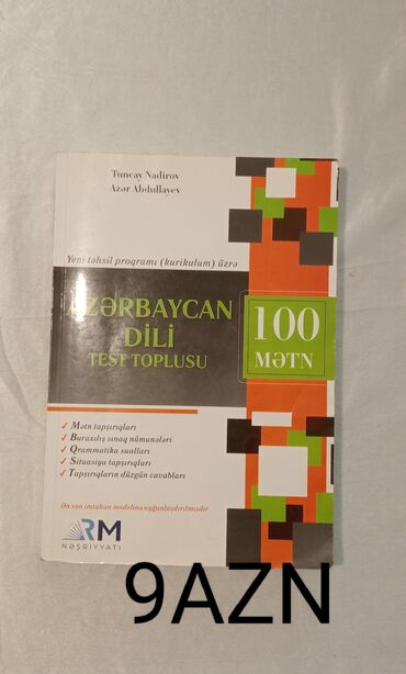 azərbaycan dili test toplusu 2023 pdf: Azərbaycan Dili Test Toplusu 100 Mətn
9 AZN