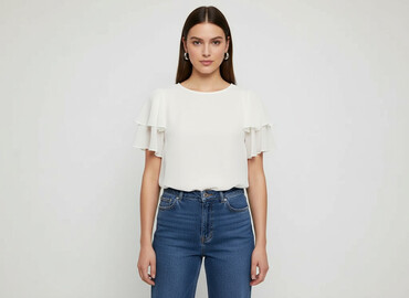 bluzki z aplikacja: Women's blouse, size L
