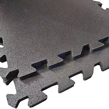 Модульные покрытия, пазлы: Плитка-коврик из резиновой крошки с замком «пазл» для спортивных и — 44