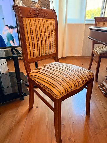 Mebel: Qonaq masası, İşlənmiş, Açılan, Oval masa — 5