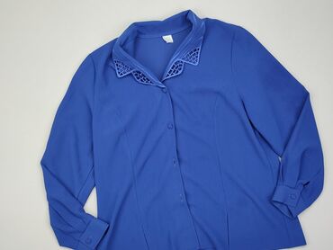 bluzki damskie eleganckie niebieska: Блуза жіноча, L, стан - Дуже гарний