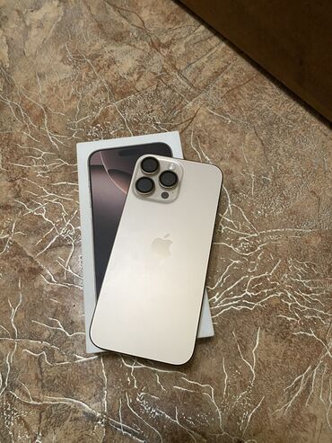 чехлы на айфон 12 про макс: IPhone 16 Pro Max, Жаңы, 256 ГБ, Desert Titanium, Коргоочу айнек, Каптама, Кабель, 100 %