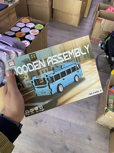 Деревянный конструктор “WOODEN ASSEMBLY” — модель городского автобуса