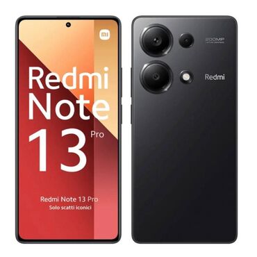 realmi 6 pro qiymeti: Xiaomi Redmi Note 13 Pro, 256 GB, rəng - Qara, 
 Zəmanət, Düyməli, Sensor