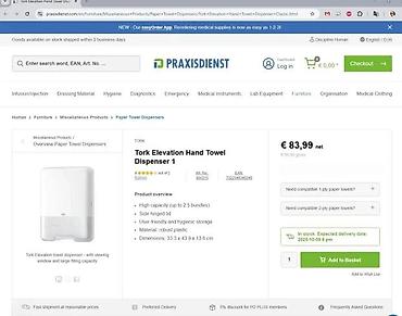 Peškiri: Tork Elevation Dispenser za papirne peškire – H2 sistem (Interfold) - — 4