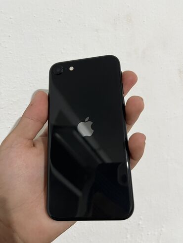 купить макбук эйр бу: IPhone SE 2020, Колдонулган, 64 ГБ, Кара, Коргоочу айнек, 98 %