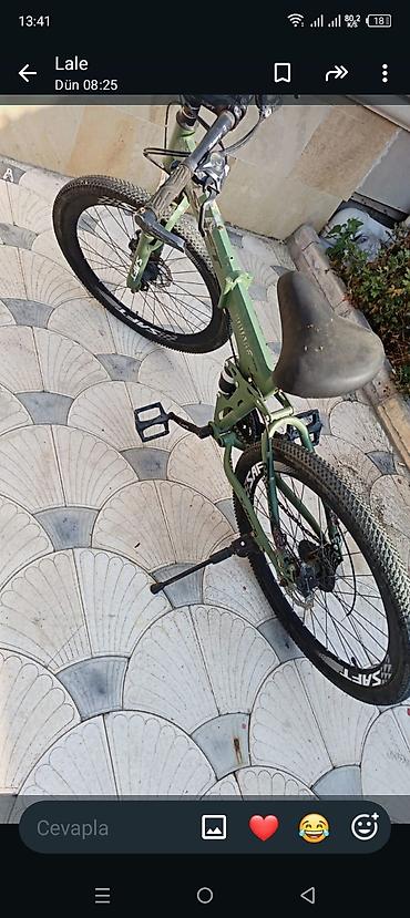 turbo az velosiped: Dağ velosipedi – yaşıl rəng - Geniş dişli, protektorlu 26" təkərlər — 1