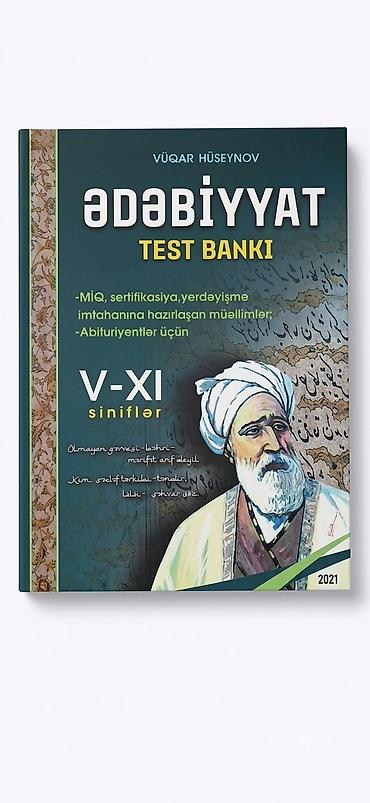 Testlər: Məhsul: “Ədəbiyyat Test Bankı” – Vüqar Hüseynov Format: Kitab (2021) — 1