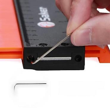 Ostali merni alati: Saker alat za merenje kontura – 25 cm - Profesionalni šablon za — 8