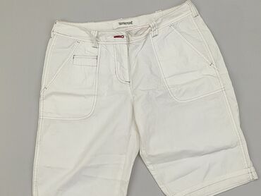 szerokie krótkie spodenki jeansowe: Krótkie Spodenki Damskie, L, stan - Dobry