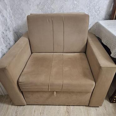 kreslo yellencek: Qatlanan kreslo‑divan - Rəng: açıq bej - Material: yumşaq — 4